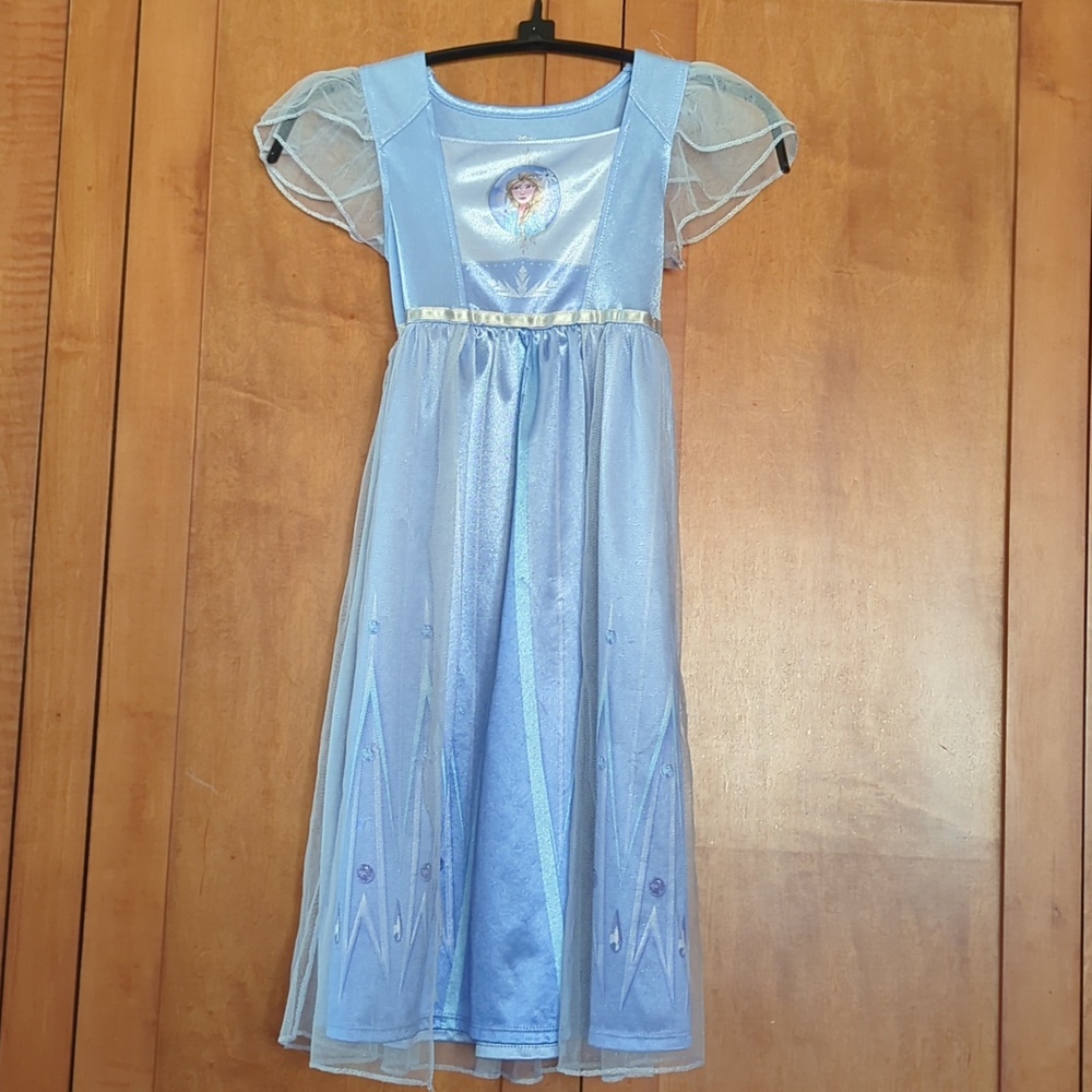 Disney Frozen Light Blue Elsa Dress Kids 5